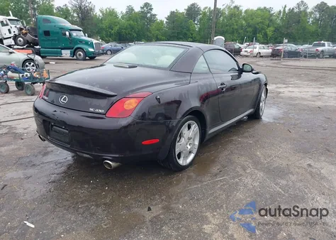 2004 Lexus Sc 430 from USA, damaged, VIN JTHFN48Y140059592